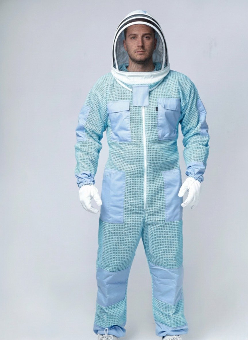 bluesky beekeeper suit with detachable veil and ventilated gloves bluesky beekeeper suit with detachable veil and ventilated gloves