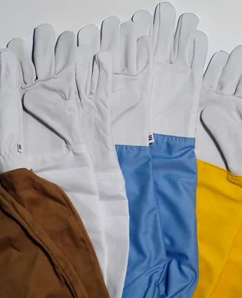 beeguard spectrum: 5 pack cotton goatskin beekeeping gloves